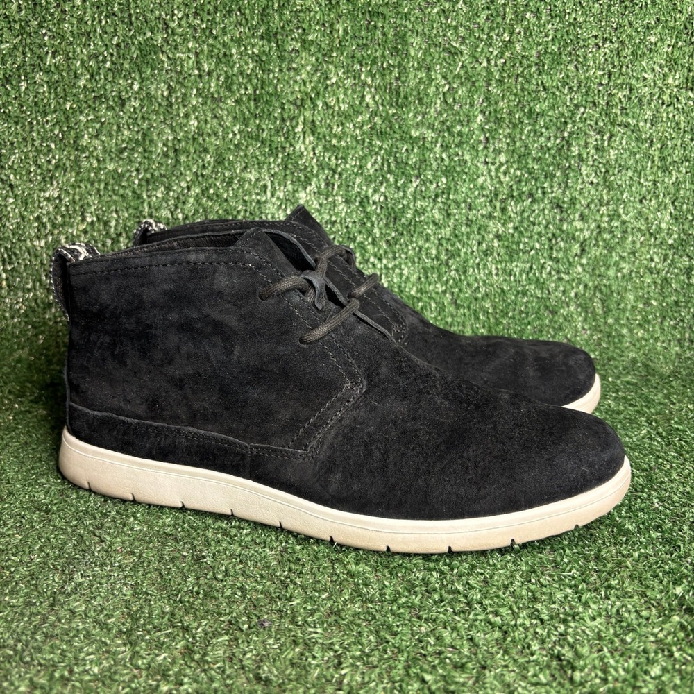 UGG Freamon Suede Treadlite Lace Up Chukka Gorpcore Desert Boots Black‎ Mens 8